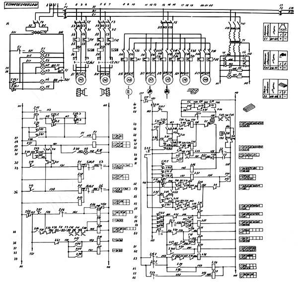 6605 Електрична схема фрезерного верстата 6605